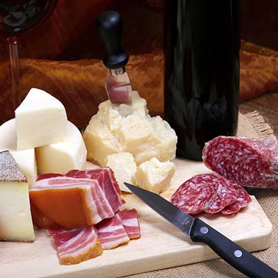 Quinta com produtos típicos